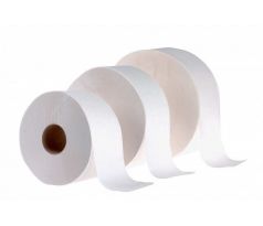 Toaletní papír 2 vrstvý, bílý JUMBO, 100% celulóza