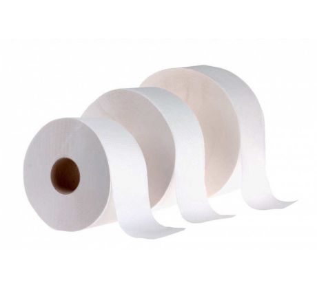 Toaletní papír 2 vrstvý, bílý JUMBO, 100% celulóza