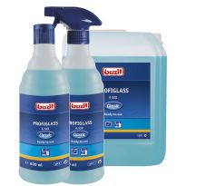 Buzil Profiglass G522 Classic čistič na sklo s antisoiling efektem,Ready-to-use, pH 7-8 Láhev s rozstřikovačem 0,6 l