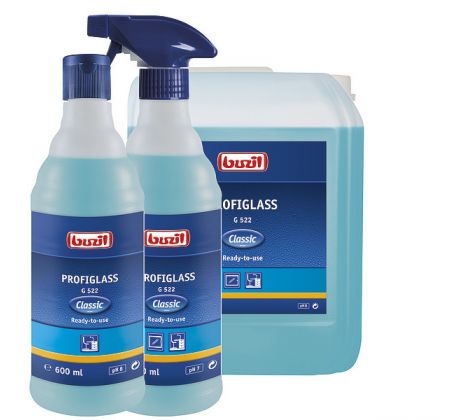 BUZIL Profiglass G522 Classic čistič na sklo s antisoiling efektem,Ready-to-use, pH 7-8